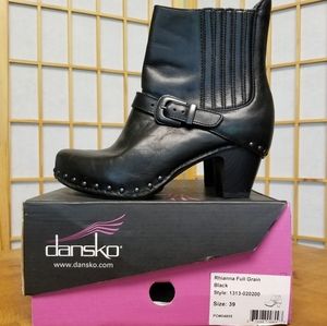 Dansko Rhianna Full Grain Leather Ankle Boots